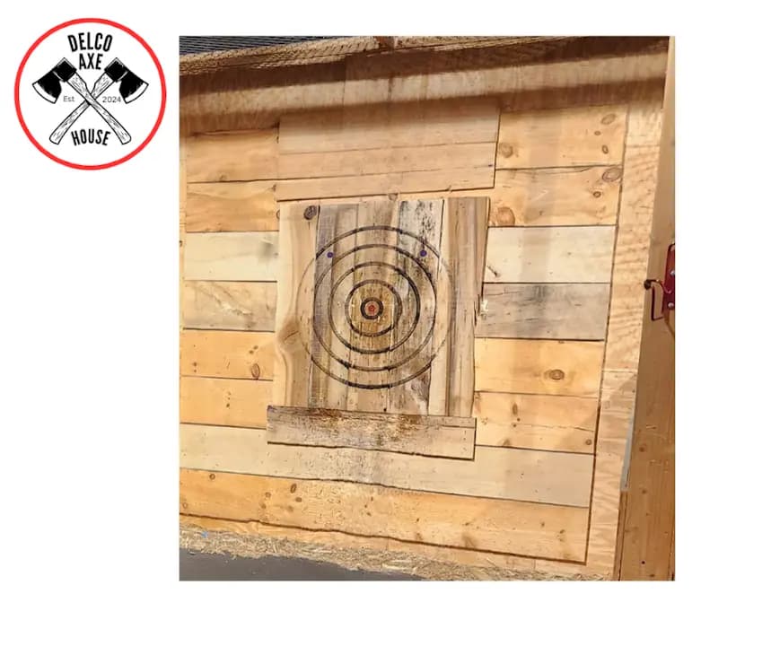 Photo of Delco Axe House axe throwing activities in Philadelphia