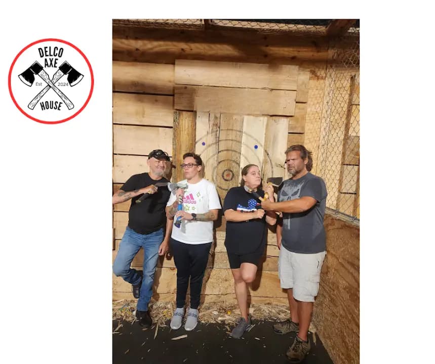 Delco Axe House - Popular axe throwing destination in Philadelphia