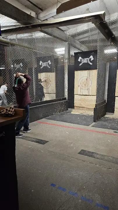 axe throwing experience at BATL Grounds | Port Lands located in Toronto