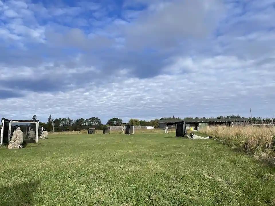 Interior view of Barrie Paintball paintball facility in Toronto