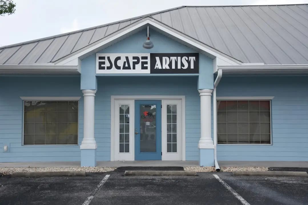 Interior view of Escape Artist escape rooms facility in Tampa