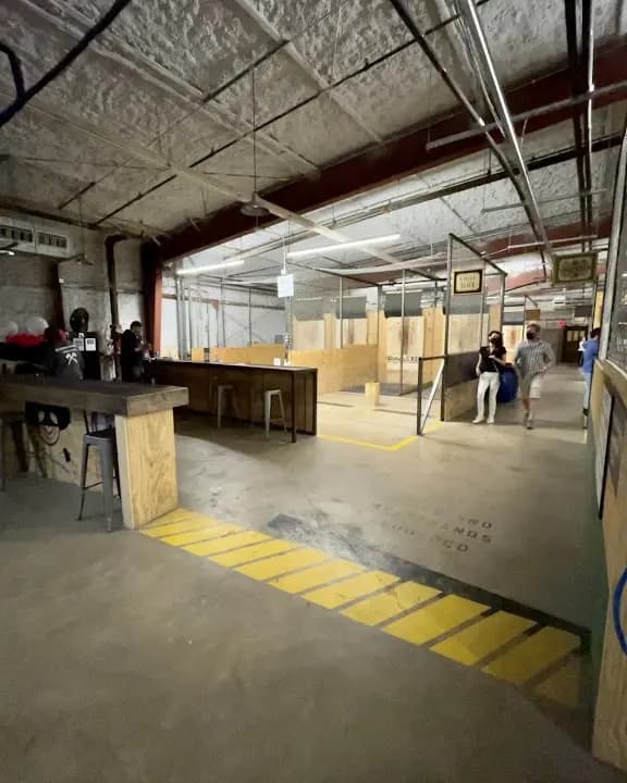 Interior view of Urban Axes - Axe Throwing axe throwing facility in Austin