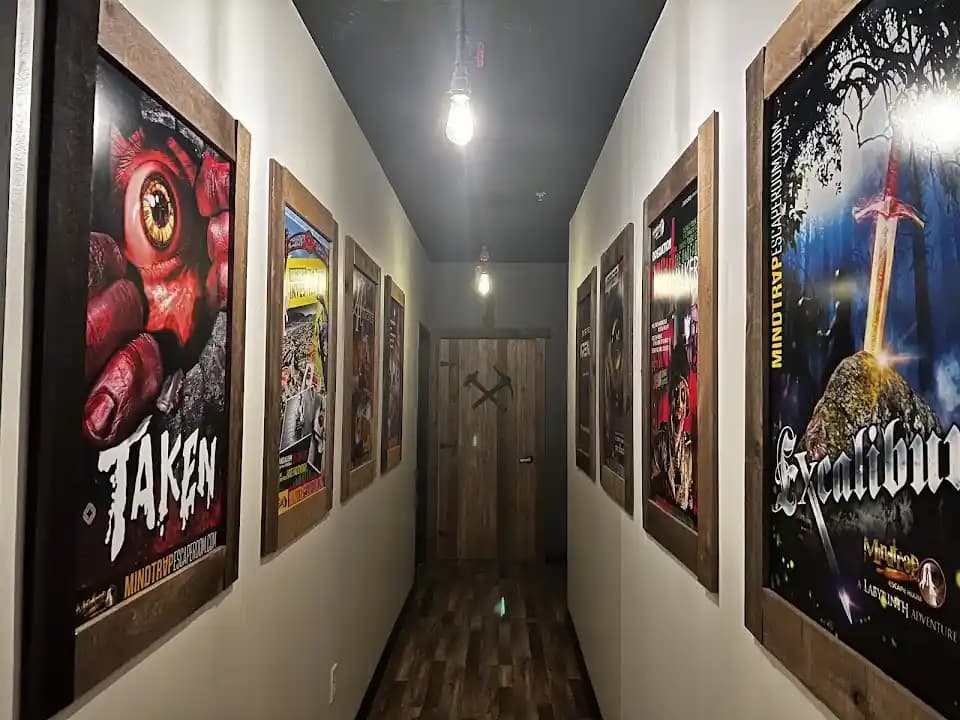 Interior view of MindTrap Escape Room escape rooms facility in San Diego