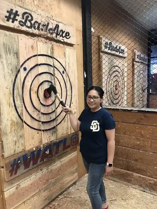 axe throwing experience at Bad Axe Throwing San Diego located in San Diego