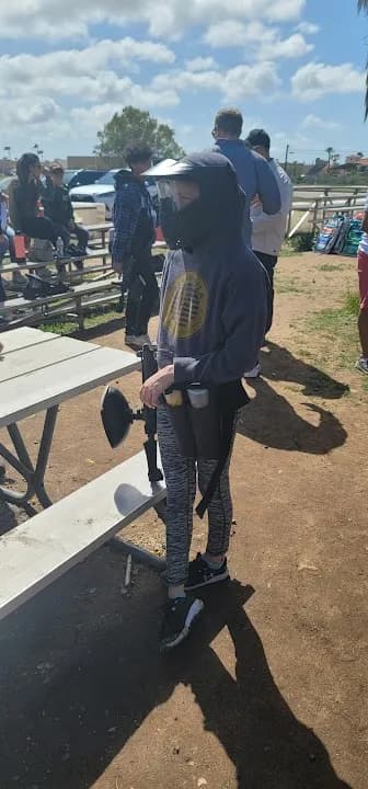 Interior view of The Paintball Park at Miramar paintball facility in San Diego