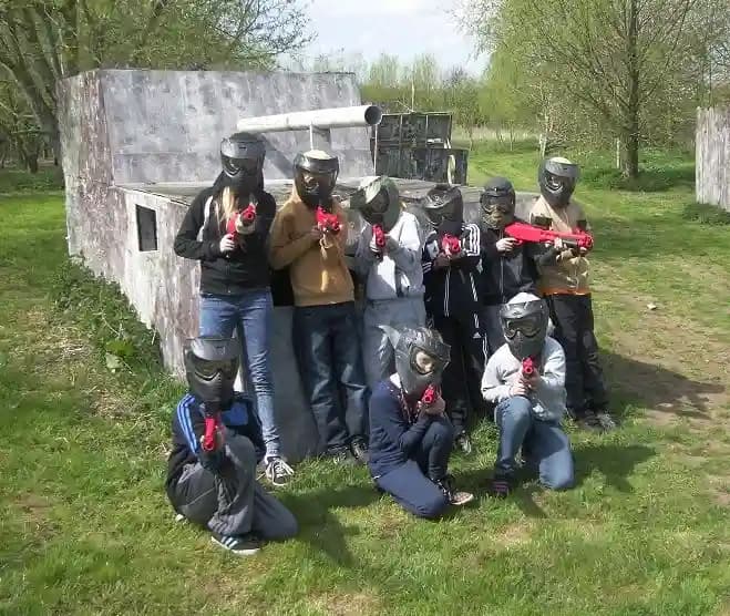 Interior view of Splatmaster Kids Paintball Leeds paintball facility in Leeds