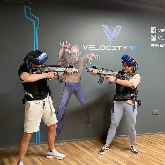 Interior view of Velocity VR vr games facility in Phoenix