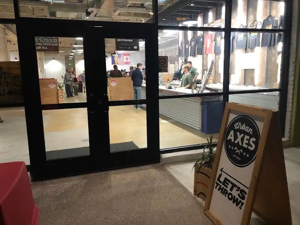 Interior view of Urban Axes - Axe Throwing axe throwing facility in Phoenix
