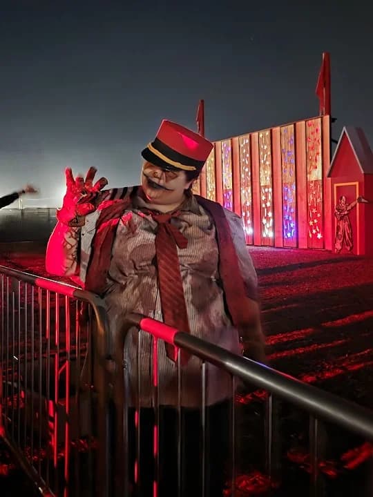 Interior view of Fear Farm Haunted House Phoenix AZ paintball facility in Phoenix