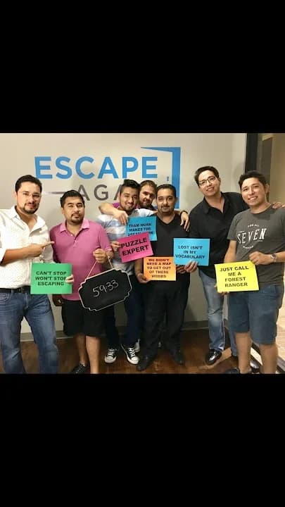 Interior view of Escape Again Rooms escape rooms facility in Houston