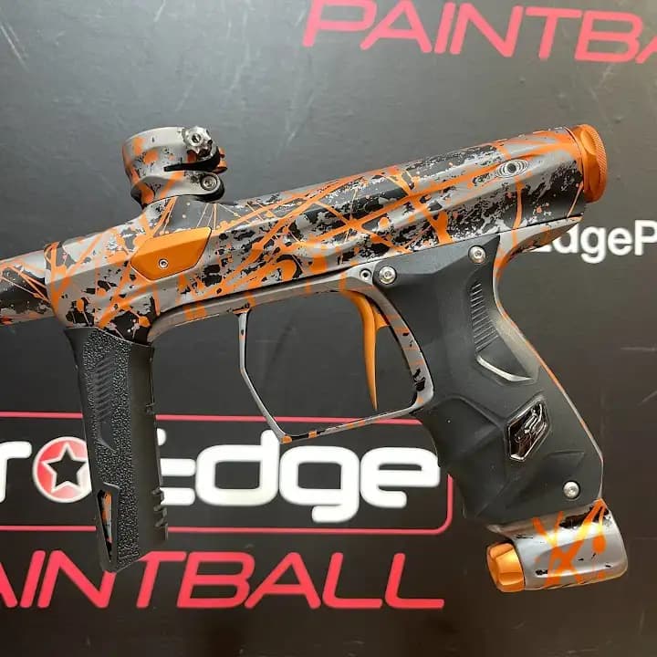 Interior view of Pro Edge Paintball Store paintball facility in Houston
