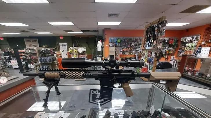 Interior view of Hudson Valley Shooting Sports shooting ranges facility in New York