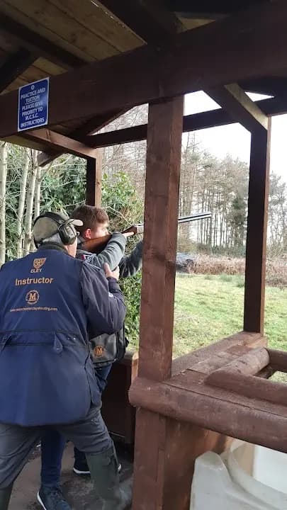 Interior view of Manchester Clay Shooting Club shooting ranges facility in Manchester