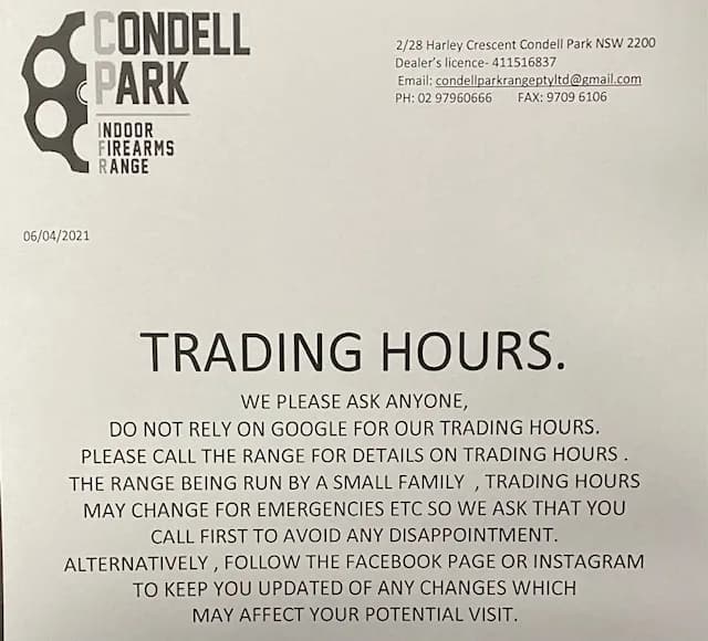 Photo of Condell Park Indoor Firearms Range shooting ranges activities in Sydney