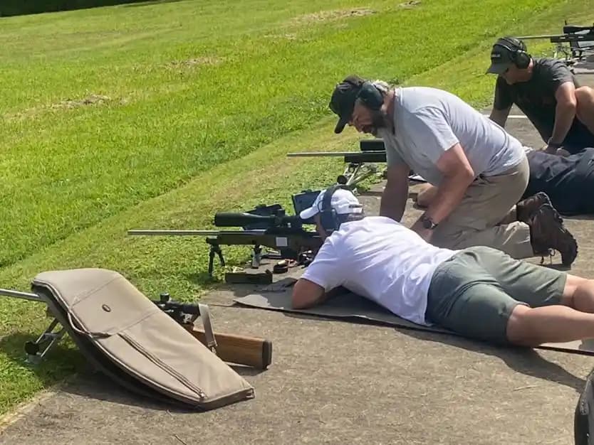 Interior view of Hornsby Rifle Range shooting ranges facility in Sydney