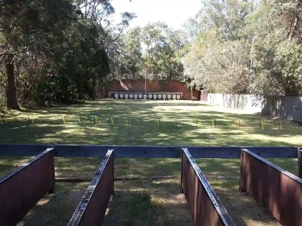 Interior view of Manly Small Bore Rifle Club Inc shooting ranges facility in Sydney