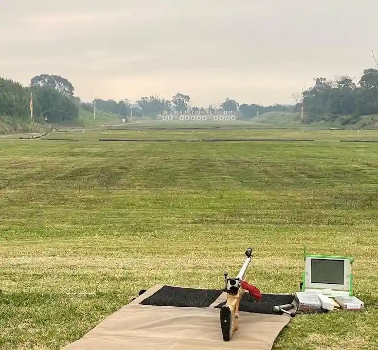 Interior view of Roseville Rifle Club shooting ranges facility in Sydney
