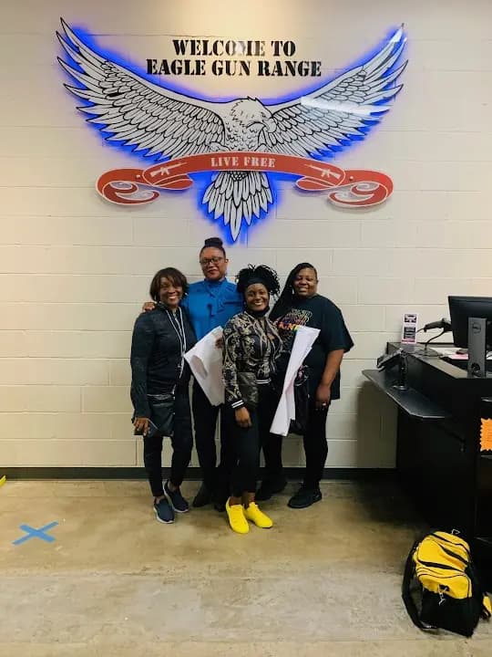Interior view of Eagle Gun Range shooting ranges facility in Dallas