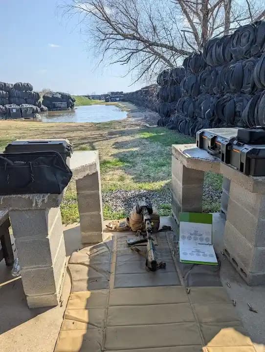 Interior view of Texas Defensive Shooting Academy shooting ranges facility in Dallas