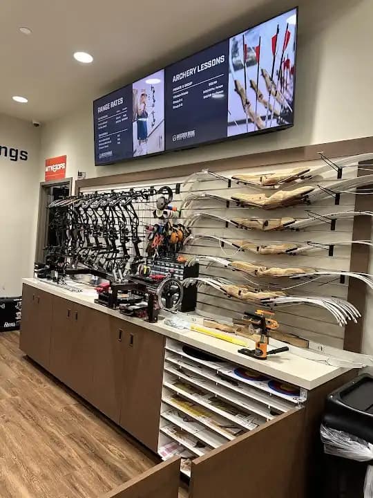 Interior view of Mission Ridge Range & Academy shooting ranges facility in Dallas