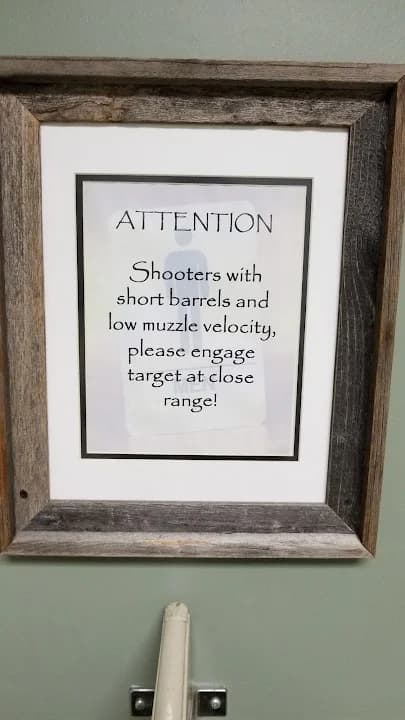 Interior view of Eagle Gun Range shooting ranges facility in Dallas