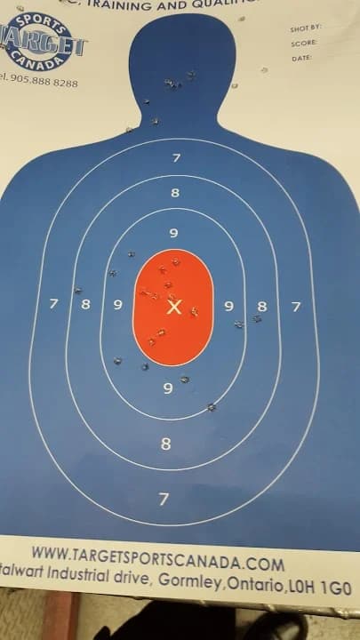 Interior view of Target Sports Canada shooting ranges facility in Toronto