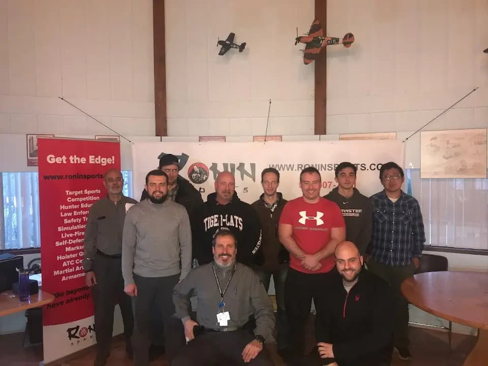 Interior view of Ronin Sports shooting ranges facility in Toronto