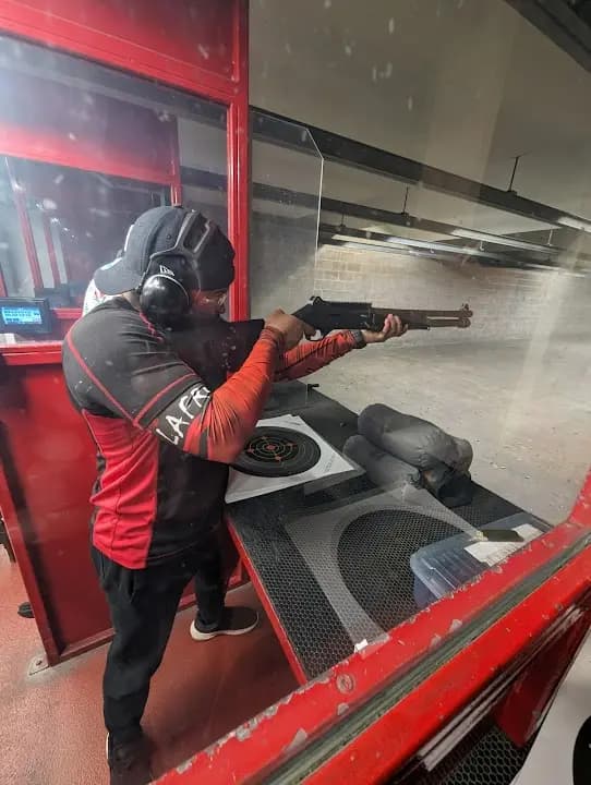 Interior view of Gsc Shooting Centre shooting ranges facility in Toronto