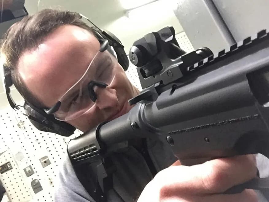 Interior view of The Marksmen Club shooting ranges facility in Toronto