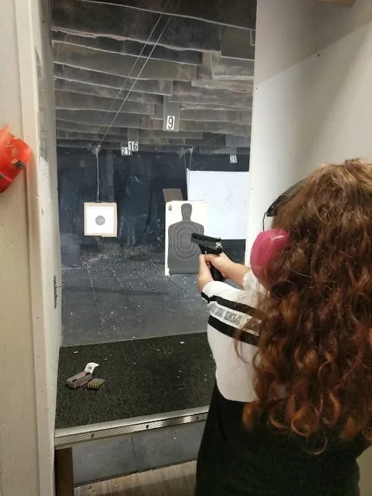 Interior view of Indoor Shooting Company shooting ranges facility in Tampa