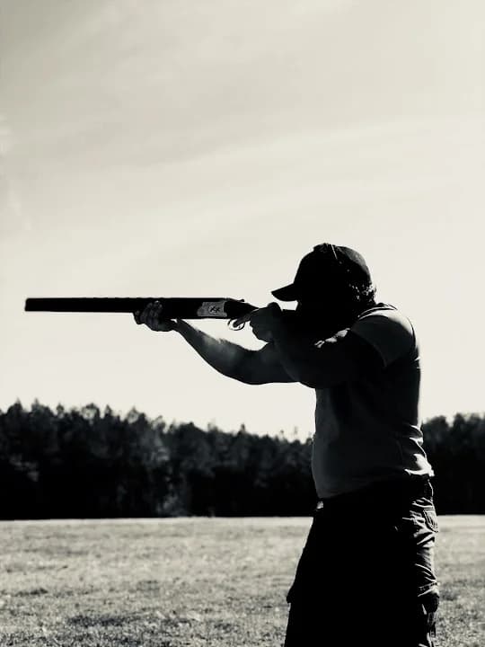 Interior view of Skyway Trap & Skeet Club shooting ranges facility in Tampa
