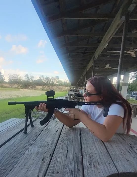 Interior view of Hernando Sportsman's Club shooting ranges facility in Tampa