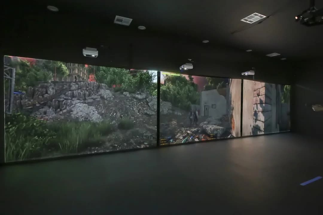 Interior view of Valor Defense Academy shooting ranges facility in Austin