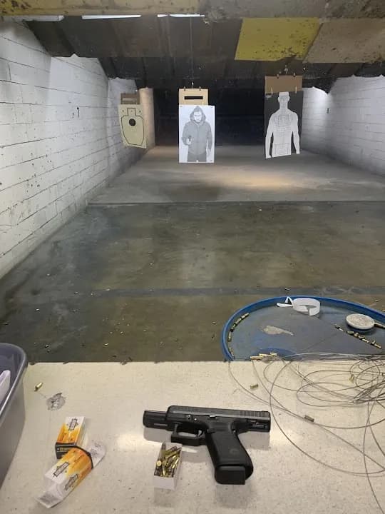 Interior view of Shiloh Shooting Range shooting ranges facility in Houston