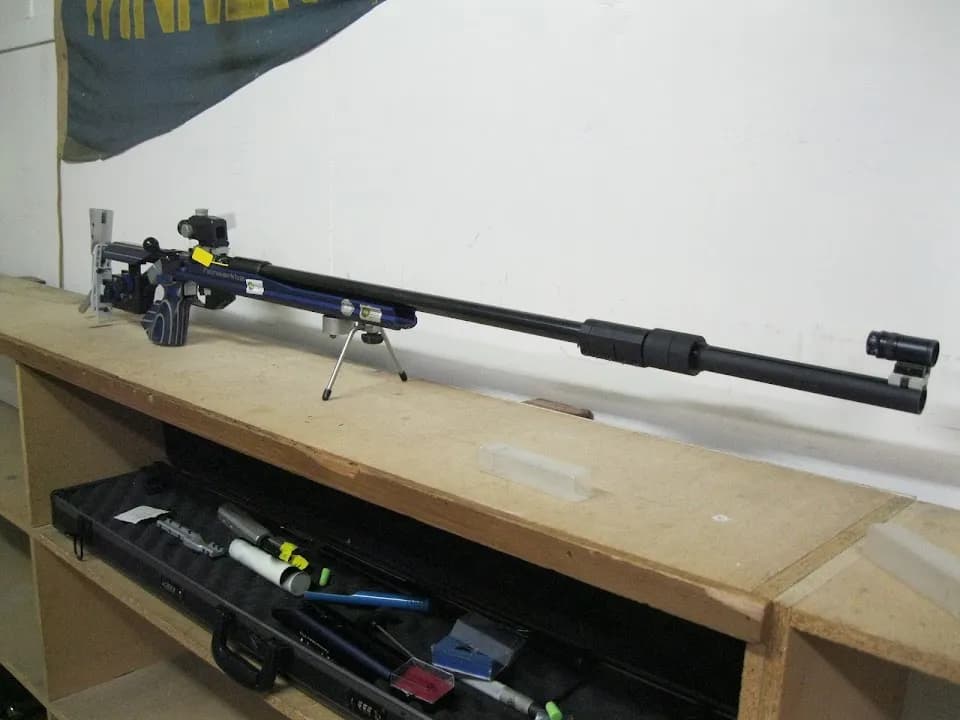 Interior view of Sandringham Smallbore & Air Rifle Club shooting ranges facility in Melbourne