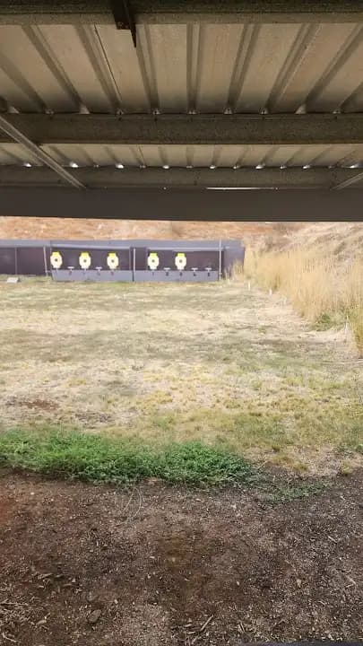 Interior view of Werribee Rifle Club shooting ranges facility in Melbourne