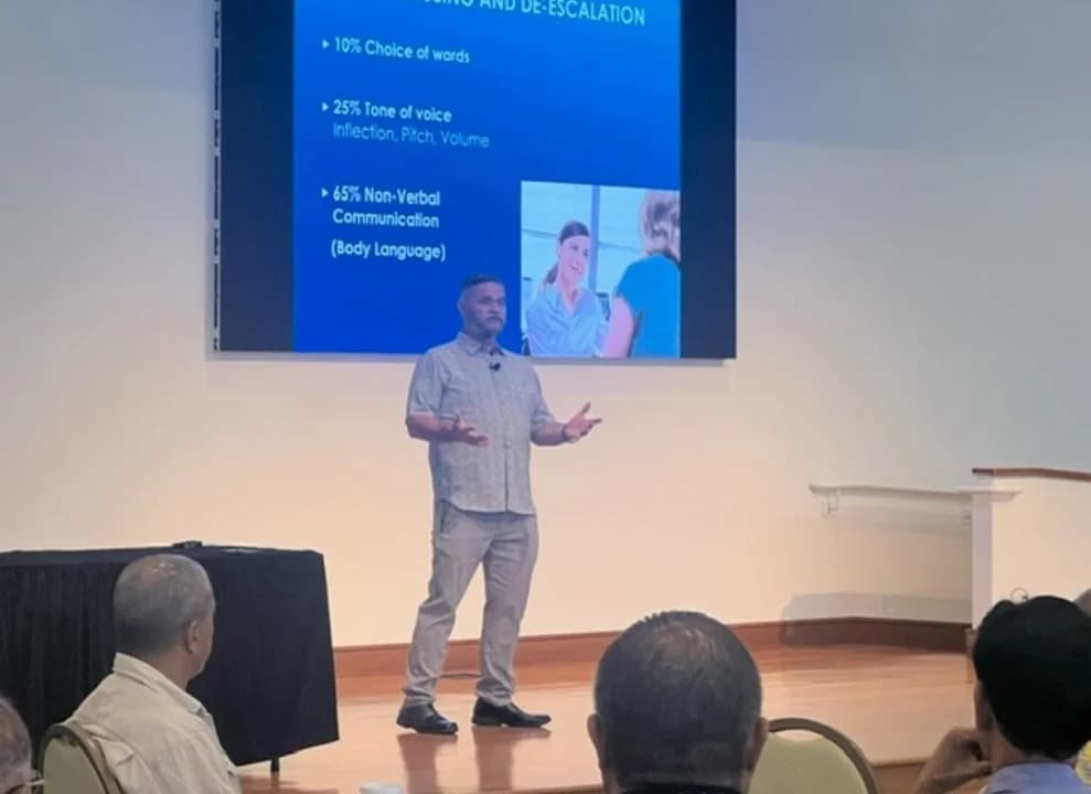 Interior view of CCW USA Firearms Training shooting ranges facility in San Diego