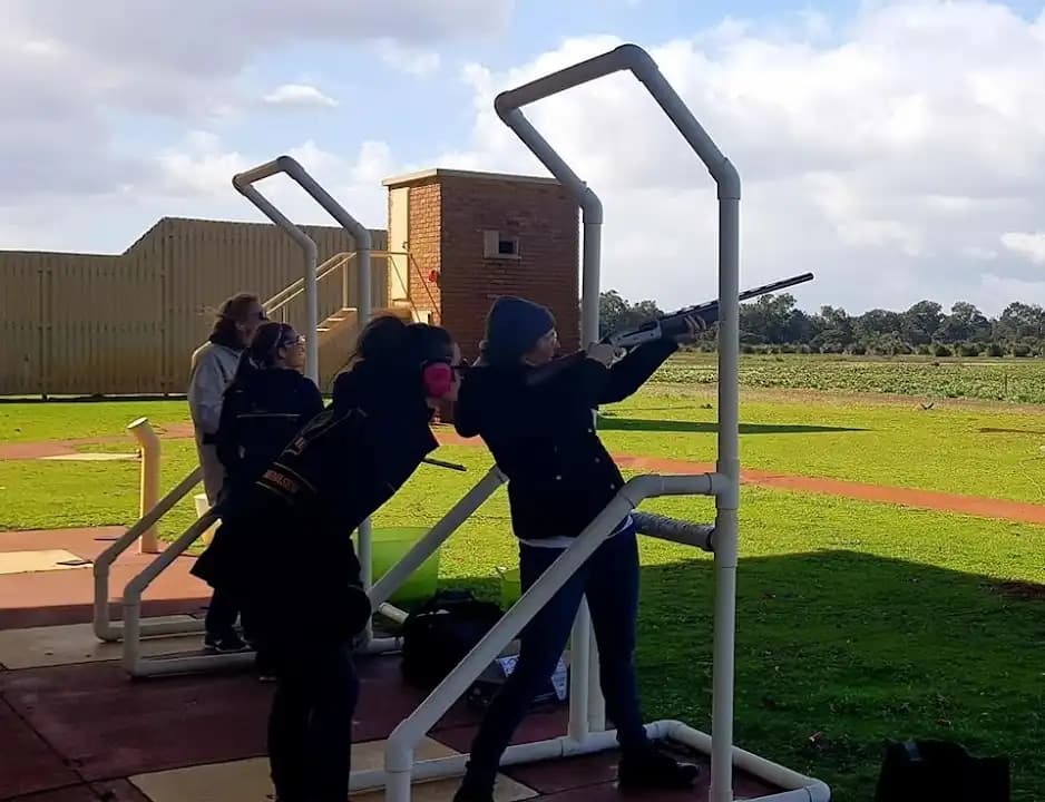Interior view of Hot Shots Shooting shooting ranges facility in Perth