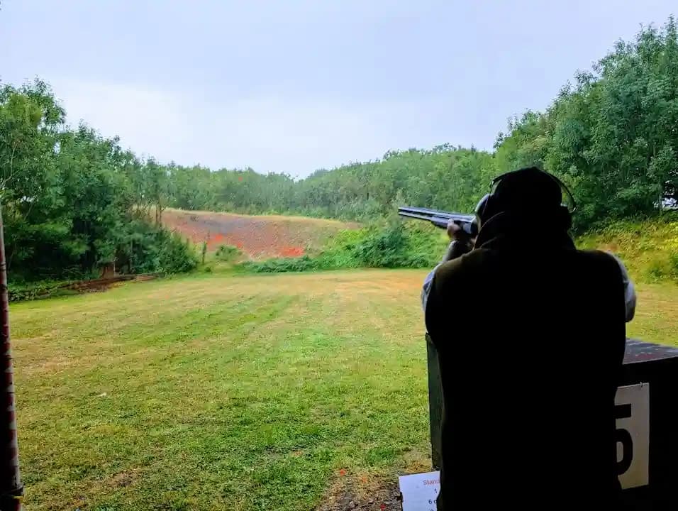Interior view of AC Sporting Targets shooting ranges facility in London