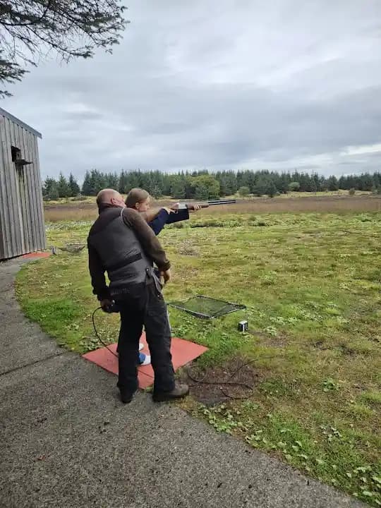 Interior view of National Shooting Centre - Scotland shooting ranges facility in Glasgow