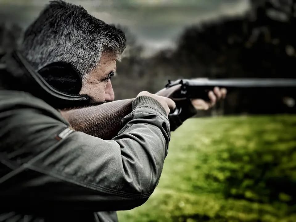 Interior view of Cannon Clay Shooting Ground shooting ranges facility in Birmingham