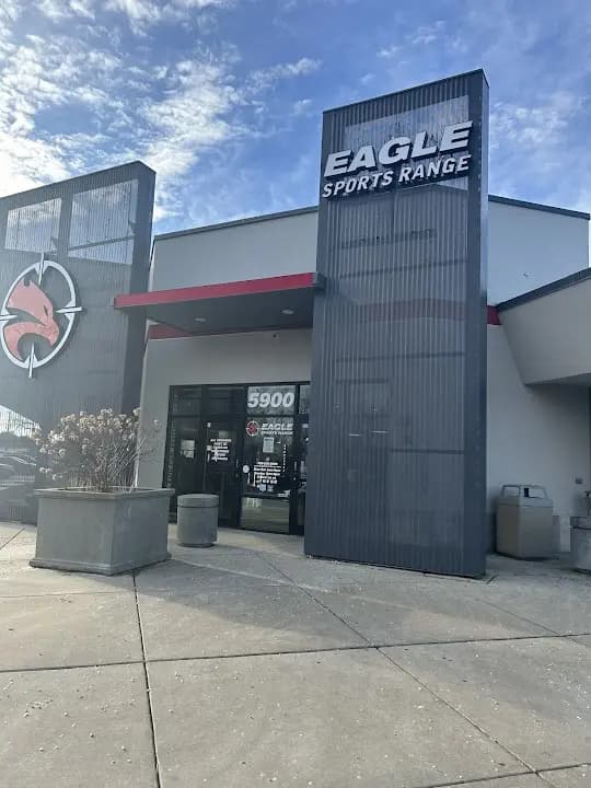 Interior view of Eagle Sports Range shooting ranges facility in Chicago