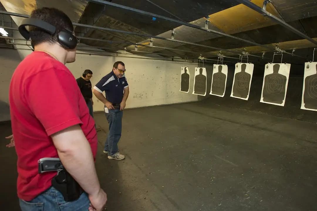 Interior view of Alpha Koncepts shooting ranges facility in Chicago