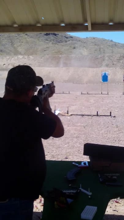 Interior view of Phoenix Rod & Gun Club shooting ranges facility in Phoenix