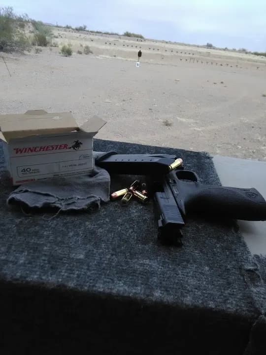 Interior view of Tucson Rifle Club shooting ranges facility in Phoenix