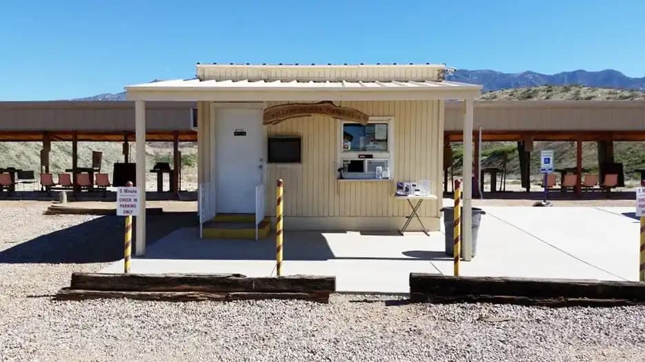 Interior view of Pima Pistol Club shooting ranges facility in Phoenix