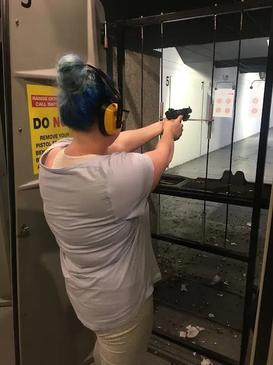 Interior view of Hillcrest Indoor Pistol Club shooting ranges facility in Brisbane