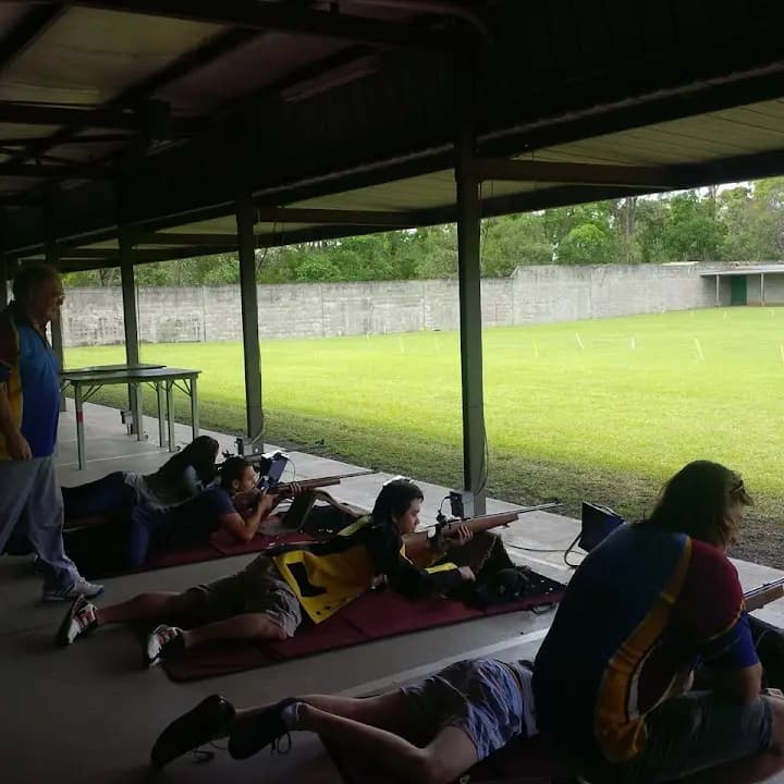 Interior view of Brisbane Small Bore Rifle Club shooting ranges facility in Brisbane