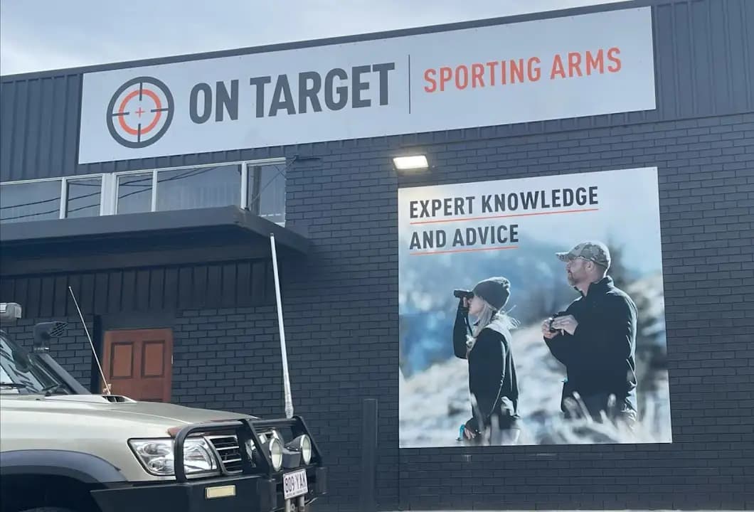 Interior view of On Target Sporting Arms shooting ranges facility in Brisbane