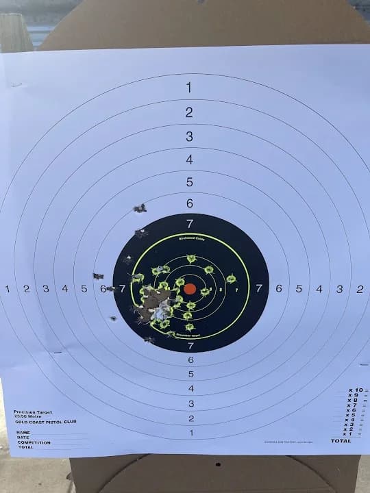 shooting ranges experience at Gold Coast Pistol Club located in Brisbane